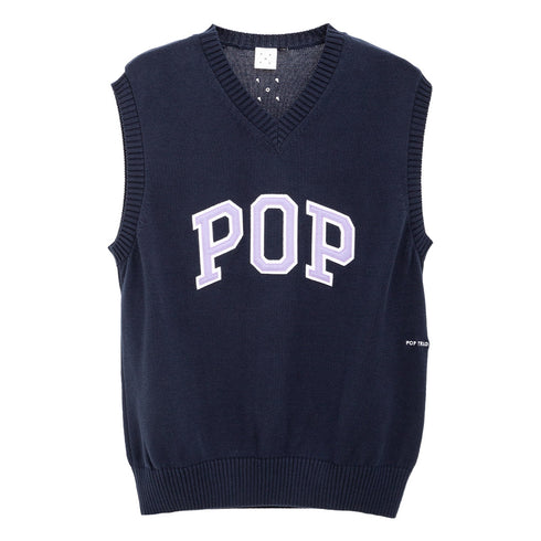 POP Trading Company Arch Spencer Knit Navy POPSS24_06-006 Degli Uberti